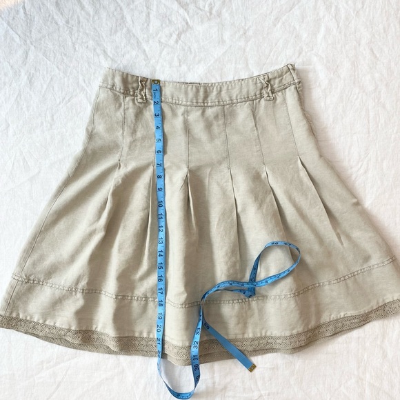 H&M Linen Blend Pleated Skirt - Picture 4 of 12